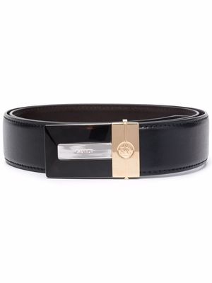 LANVIN logo-buckle belt - Black