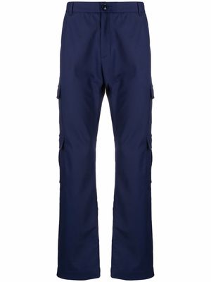 Martine Rose straight-leg cargo trousers - Blue