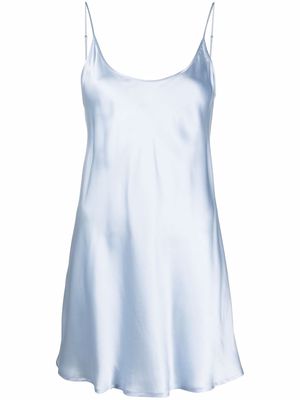 La Perla satin slip dress - Blue