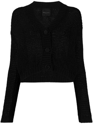 Roberto Collina V-neck knitted cardigan - Black