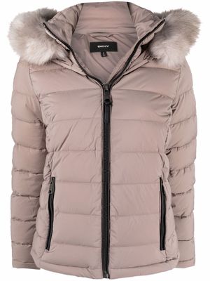 DKNY hooded puffer jacket - Grey