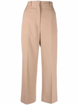 Acne Studios cropped-leg flared trousers - Neutrals