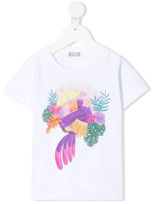 Il Gufo toucan print T-shirt - White