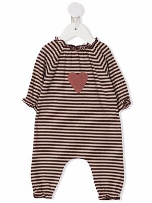 Babe And Tess heart striped body - Neutrals