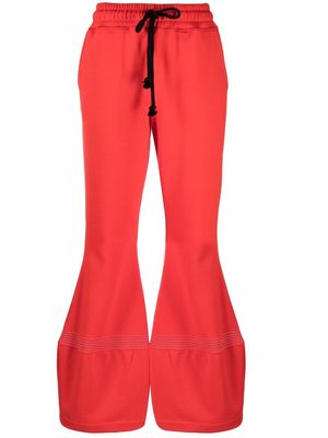 JW Anderson drawstring wide-leg trousers - Red