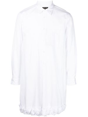 Comme Des Garçons Homme Plus contrast-trim cotton shirt - White