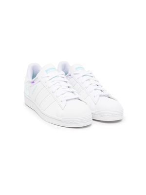 adidas Kids Superstar lace-up sneakers - White
