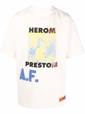 Heron Preston graphic-print cotton T-shirt - White