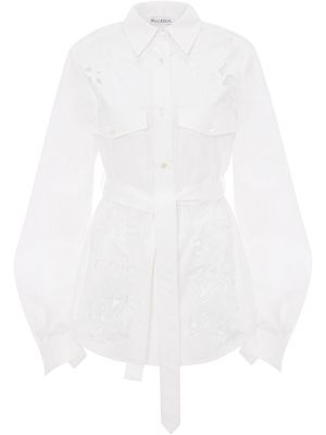 JW Anderson bell-sleeve cut-out shirt - White