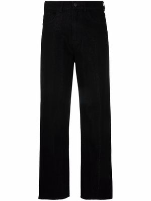 Emporio Armani high-waist cropped jeans - Black