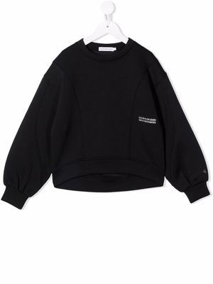 Calvin Klein Kids logo-print sweatshirt - Black