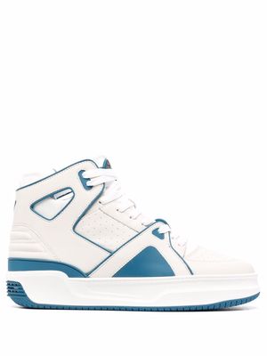 Just Don panelled high-top sneakers - White