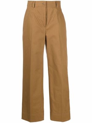 Alberta Ferretti wide-leg tailored trousers - Brown