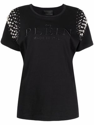 Philipp Plein Crystal Iconic cotton T-shirt - Black