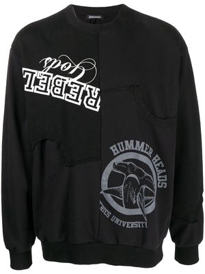 Undercoverism graphic slogan-print sweatshirt - Black
