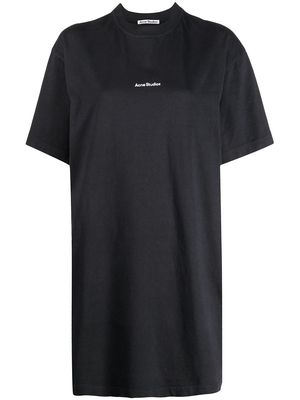 Acne Studios logo print T-shirt dress - Grey