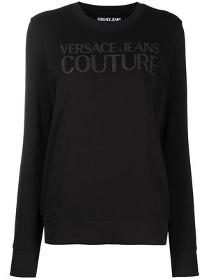 Versace Jeans Couture logo-print cotton sweatshirt - Black