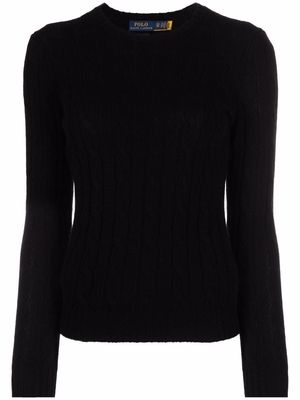 Polo Ralph Lauren cable-knit cashmere jumper - Black