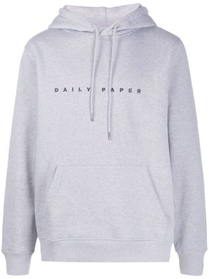 Daily Paper logo print hoodie - Grey