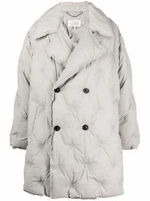 Maison Margiela quilted double-breasted coat - Grey