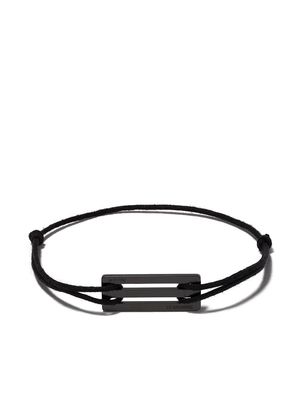 Le Gramme ceramic cord bracelet - BLACK