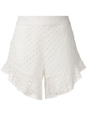 Olympiah Orchid patterned shorts - White