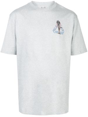 Palace graphic print T-shirt - Grey