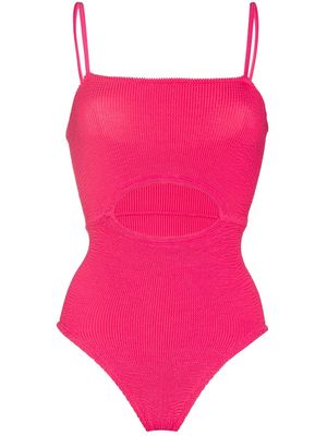 Hunza G Lara cut-out swimsuit - Pink