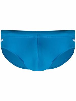 Emporio Armani logo-print swim trunks - Blue