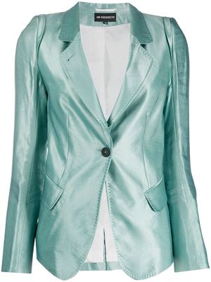 Ann Demeulemeester fitted buttoned blazer - Green