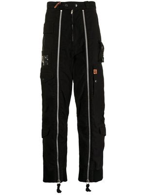 Maison Mihara Yasuhiro zip-detail wide-leg trousers - Black