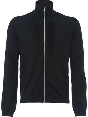 Prada high neck zip front cardigan - Black