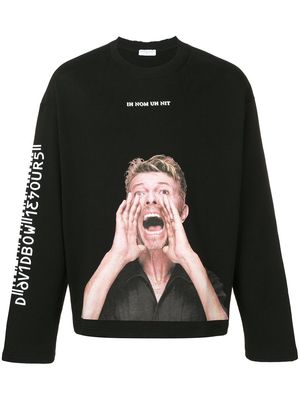 Ih Nom Uh Nit 'Bowie Scream' sweatshirt - Black