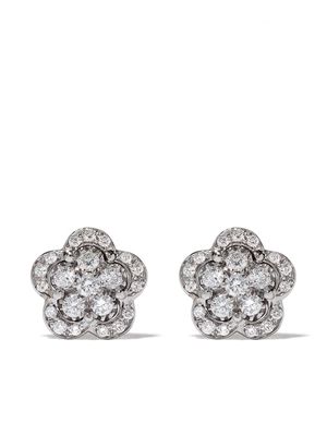 Pasquale Bruni 18kt white gold Figlia dei Fiori diamond stud earrings - Silver