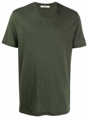 Zadig&Voltaire V-neck cotton T-shirt - Green