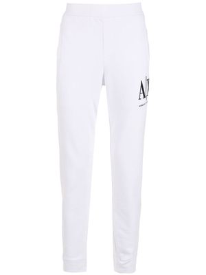 Armani Exchange embroidered-logo track pants - White