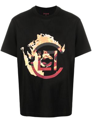CLOT Flame cotton T-shirt - Black