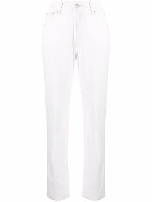 12 STOREEZ high-rise tapered jeans - White