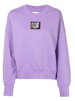 izzue logo sweatshirt - Purple