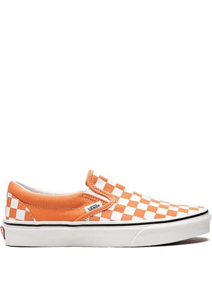 Vans Classic slip-on Checkerboard sneakers "Cadmium Orange"