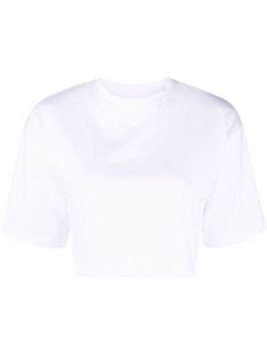 Loulou Studio GUPO cropped short-sleeve T-shirt - White
