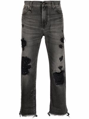 R13 dark-wash straight-leg jeans - Black