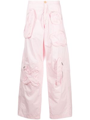Walter Van Beirendonck Pre-Owned Gun wide-leg trousers - Pink