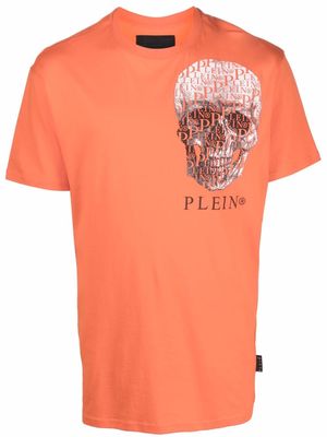 Philipp Plein Skull graphic-print T-shirt - Orange