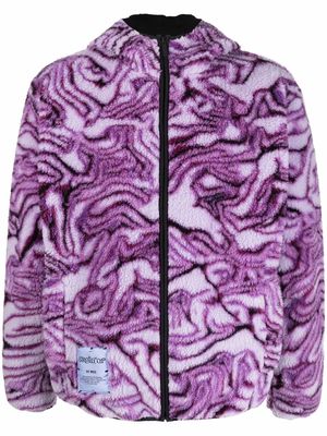 MCQ fleece hooded jacket - Purple