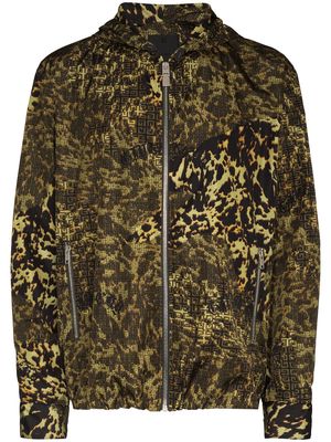 Givenchy leopard print hooded jacket - 246 BROWN/KHAKI