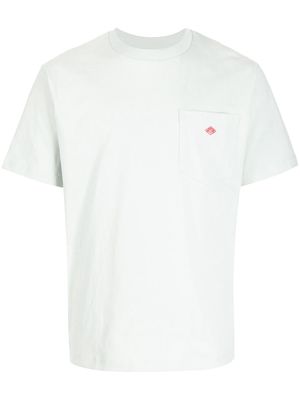 Danton patch pocket T-shirt - DULL SAX