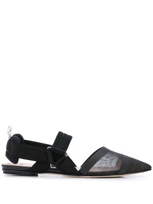 Fendi Colibrì slingback ballerina shoes - Black