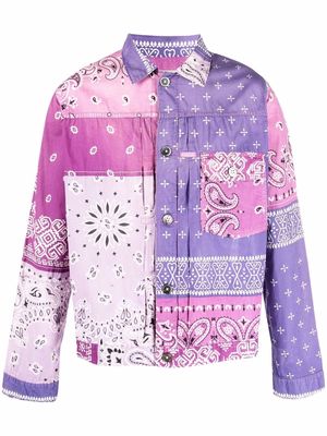 Kapital Bandana patchwork jacket - Purple