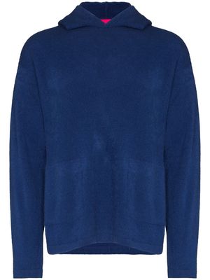 The Elder Statesman hooded cashmere jumper - Blue